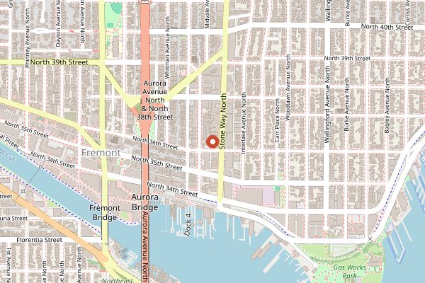 Map showing Sea Wolf Bakers in Seattle