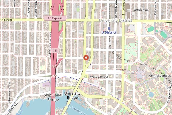 Map showing Portage Bay Cafe Roosevelt in Seattle