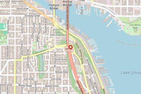 Map showing Canlis in Seattle