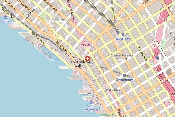 Map showing Show Me Seattle Small-Group Food Tour: Pike Place Market in Seattle