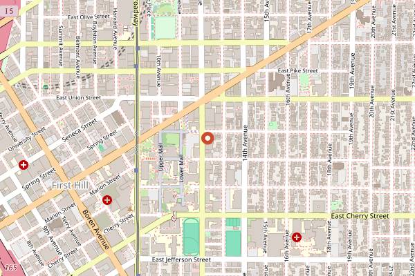 Map showing Canon in Seattle