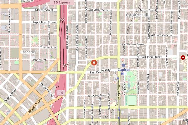 Map showing The Doctor's Office in Seattle