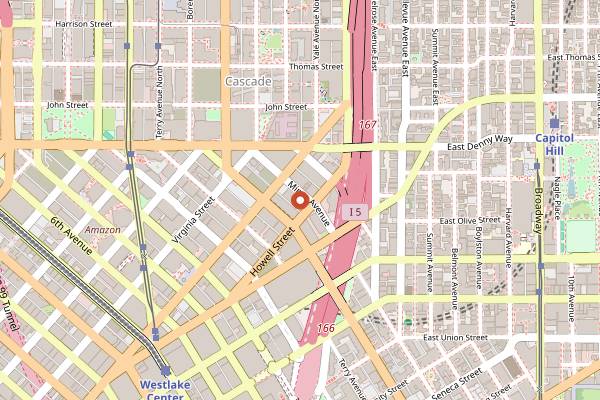 Map showing Kremwerk in Seattle