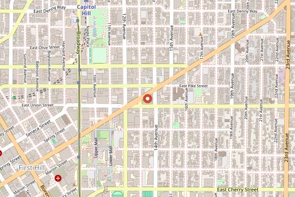 Map showing Madison Pub in Seattle