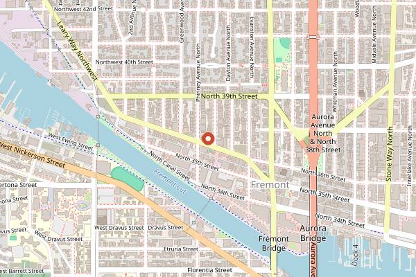 Map showing Nectar Lounge in Seattle