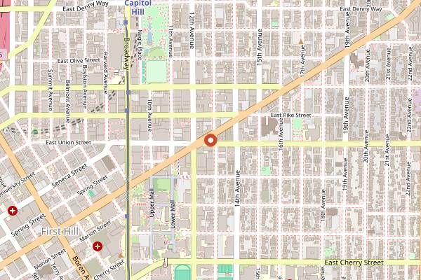 Map showing Pony in Seattle