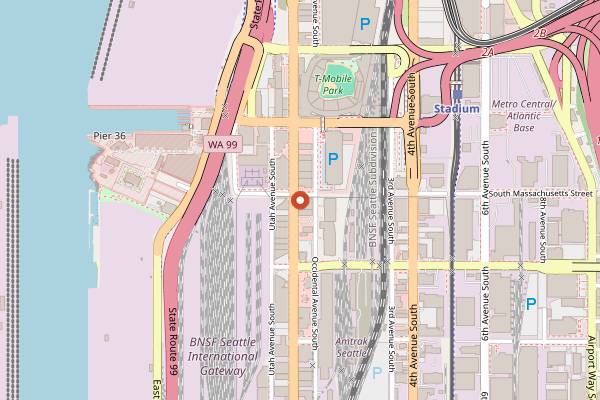 Map showing Showbox SoDo in Seattle