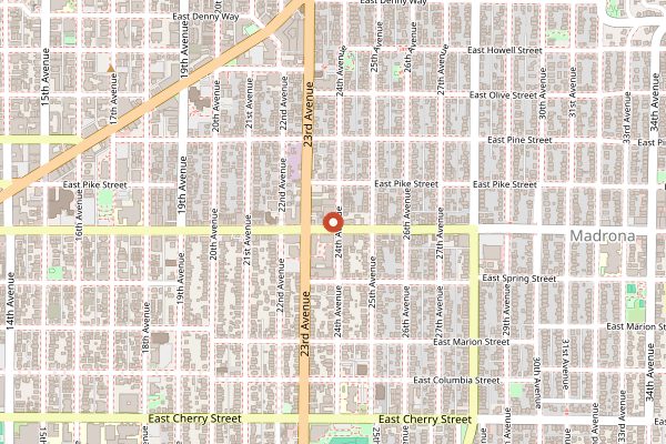 Map showing Communion in Seattle