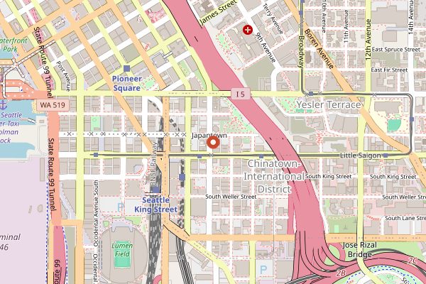 Map showing Maneki in Seattle