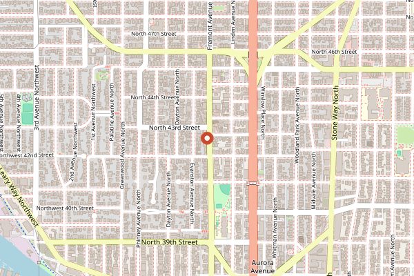 Map showing Paseo Fremont in Seattle