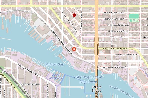 Map showing The Walrus and the Carpenter wine list in Seattle