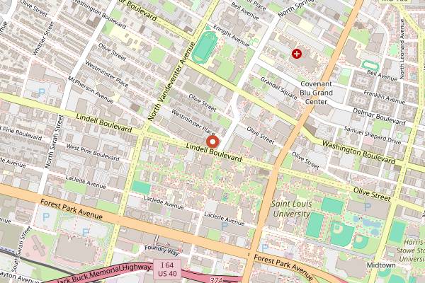 Map showing SweetArt Bakeshop & Cafe in St. Louis