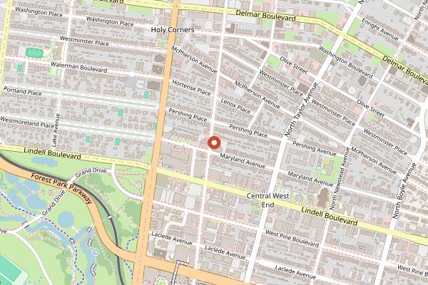 Map showing Brennan's in St. Louis