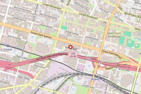 Map showing City Winery St. Louis in St. Louis