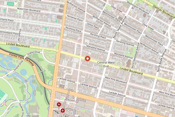 Map showing Yellowbelly in St. Louis