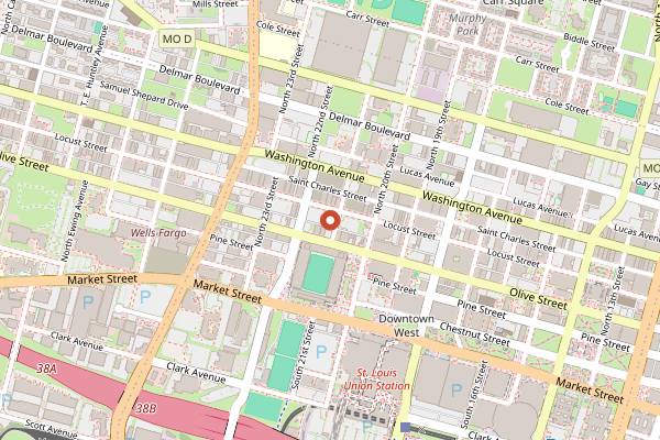 Map showing The Schlafly Tap Room in St. Louis