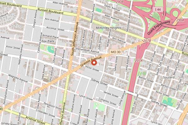 Map showing Egg in St. Louis