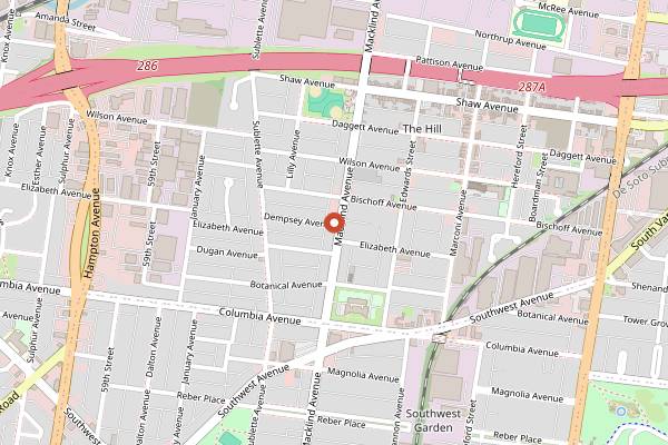 Map showing Anthonino's Taverna in St. Louis