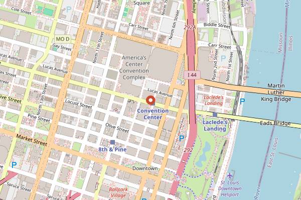 Map showing Sugarfire Smoke House in St. Louis