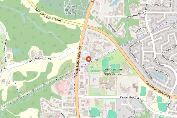 Map showing Goshen Coffee Roasters in St. Louis