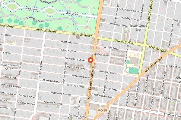 Map showing Tree House in St. Louis