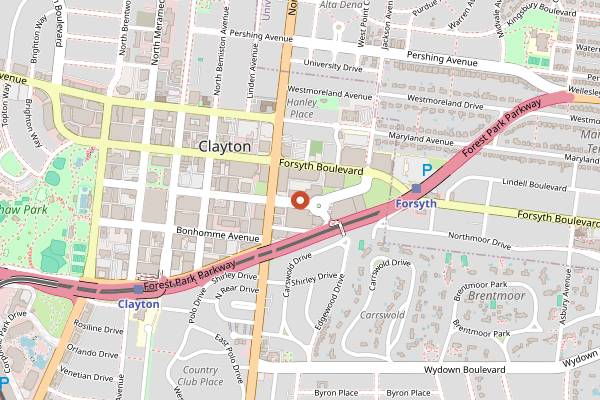 Map showing 801 Chophouse in St. Louis