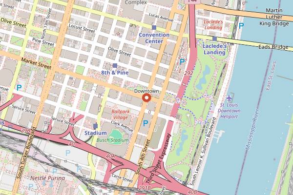 Map showing Le Champ De Fleurs in St. Louis