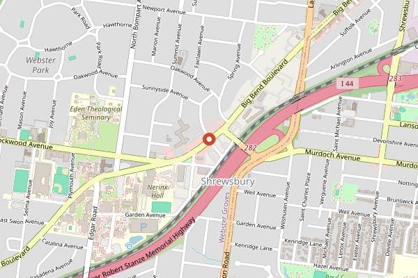Map showing Balkan Treat Box in St. Louis