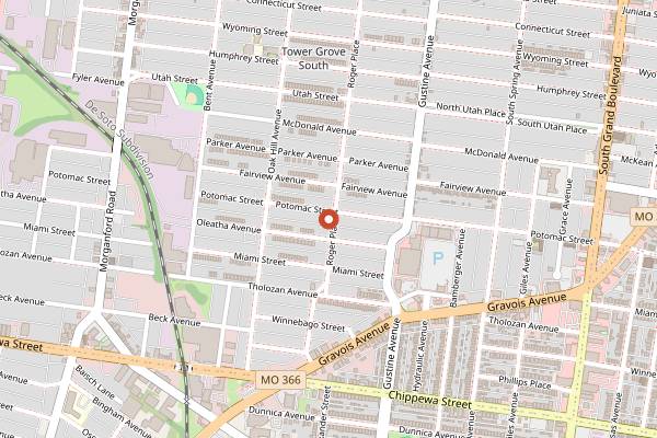 Map showing Friendly's Restaurant & Bar in St. Louis
