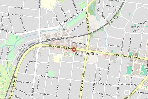 Map showing The Clover and the Bee in St. Louis