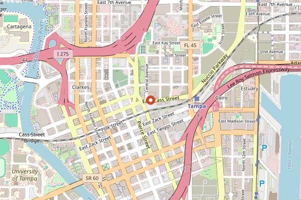 Map showing 7venth Sun Brewing Seminole Heights in Tampa