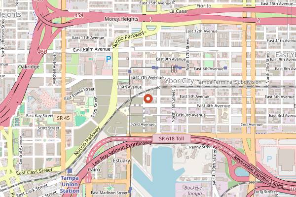 Map showing BarrieHaus Beer Co. in Tampa