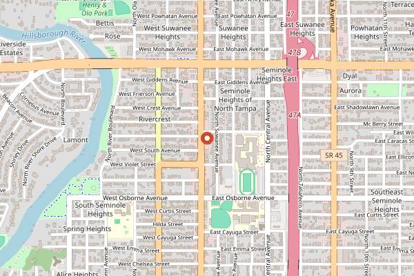 Map showing Common Dialect Beerworks in Tampa