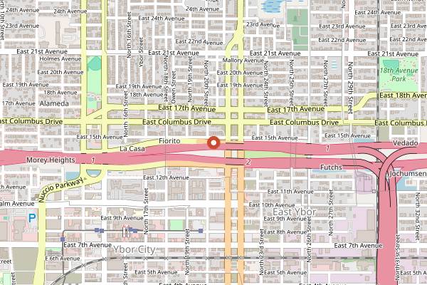 Map showing Rock Brothers Brewing in Tampa