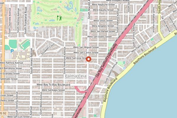 Map showing Cru Cellars Palma Ceia Brunch in Tampa