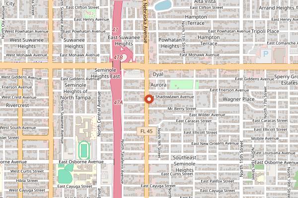 Map showing Ella's Sunday Soul Brunch in Tampa