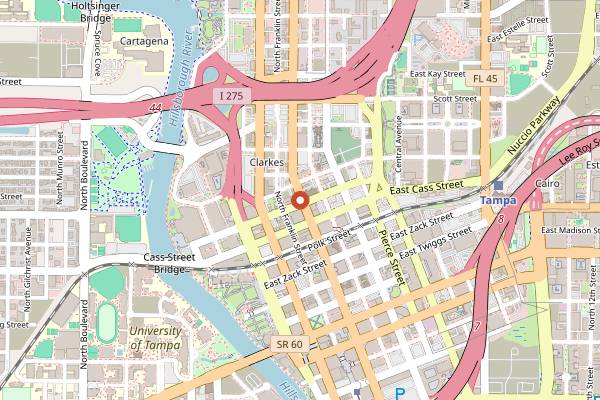 Map showing Foundation Coffee Co in Tampa