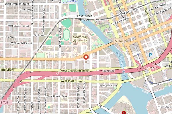 Map showing Oxford Exchange Coffee Bar in Tampa