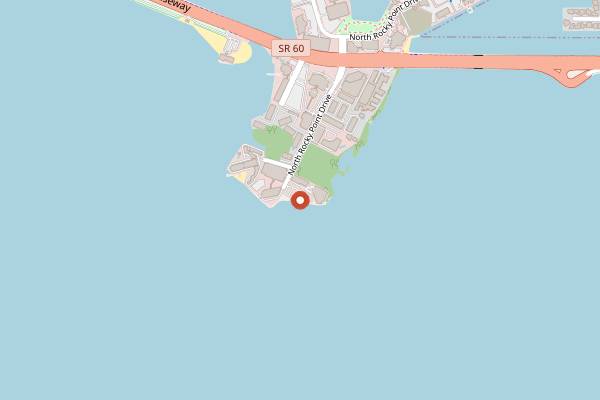 Map showing The Rusty Pelican in Tampa