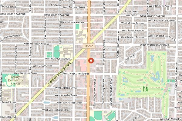 Map showing Wright's Gourmet House in Tampa