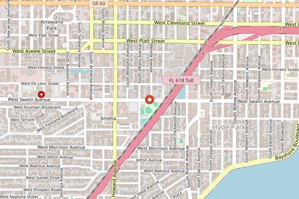 Map showing David's Deli Glatt Kosher in Tampa