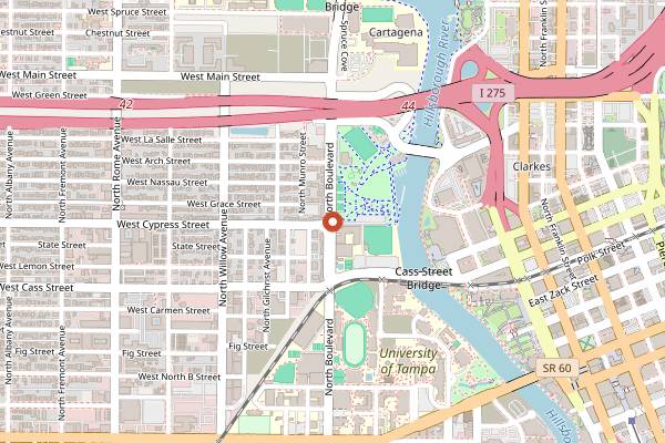 Map showing Tampa Pig Jig in Tampa