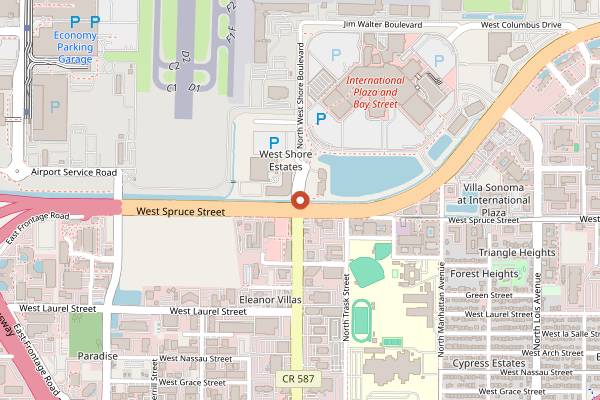 Map showing Ocean Prime in Tampa