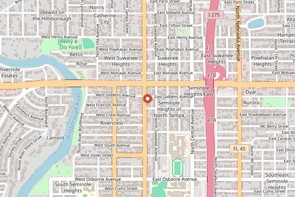 Map showing Ichicoro Ramen Late Night in Tampa