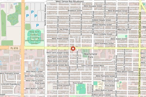 Map showing La Teresita Counter Late Night in Tampa