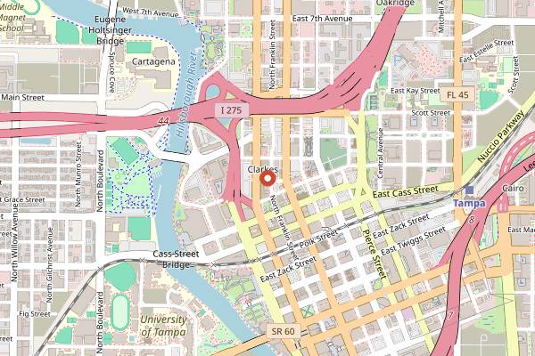 Map showing Ebbe in Tampa