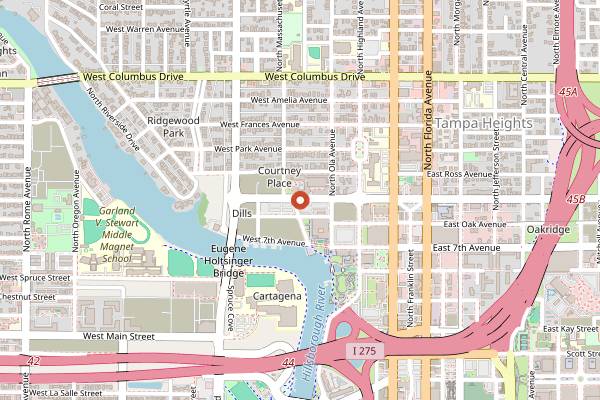 Map showing Rocca in Tampa