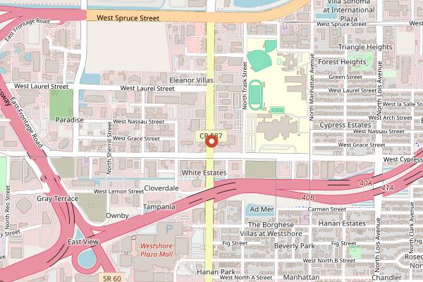 Map showing Union New American in Tampa