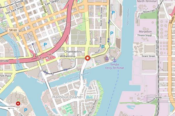 Map showing Jodog Craft Hot Dogs in Tampa