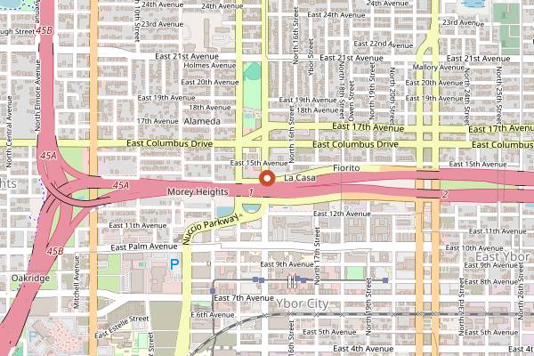 Map showing Michelle Faedo's On the Go in Tampa